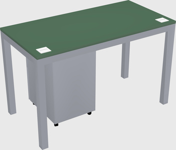 Rectangular desk