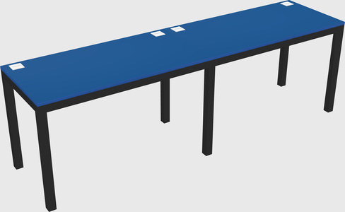 Rectangular desk