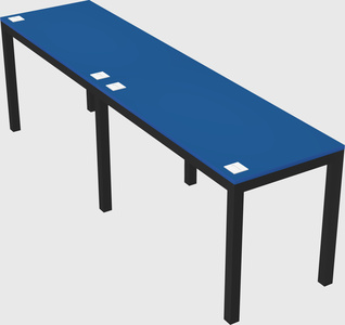 Rectangular desk
