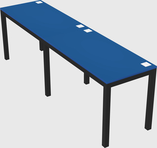 Rectangular desk
