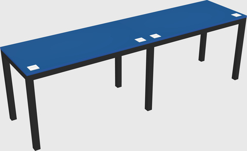 Rectangular desk