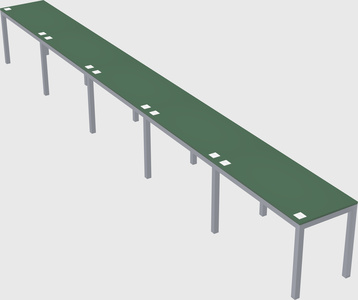 Rectangular desk