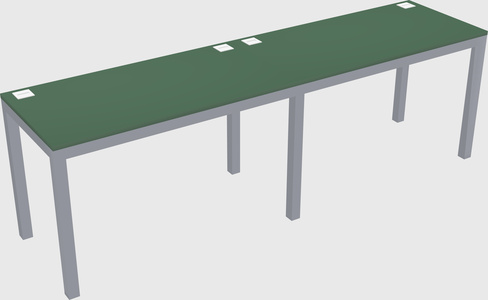 Rectangular desk