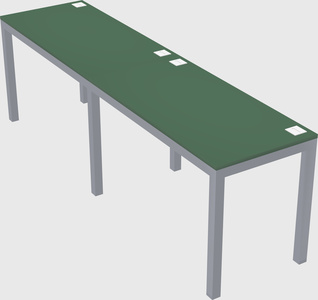 Rectangular desk