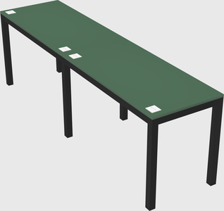 Rectangular desk