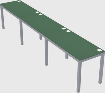 Rectangular desk