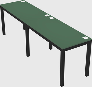Rectangular desk