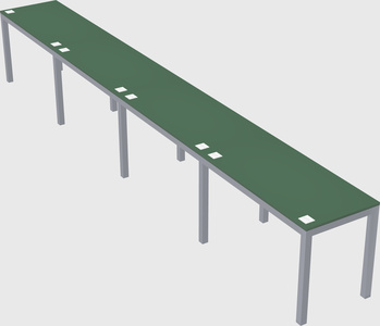 Rectangular desk