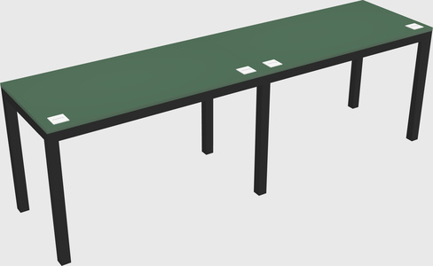 Rectangular desk