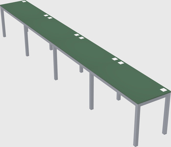Rectangular desk