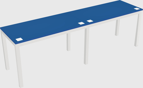 Rectangular desk