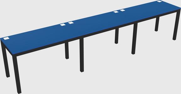 Rectangular desk