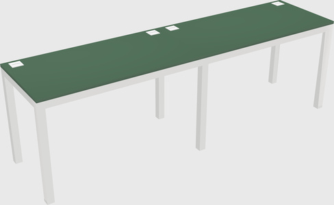 Rectangular desk