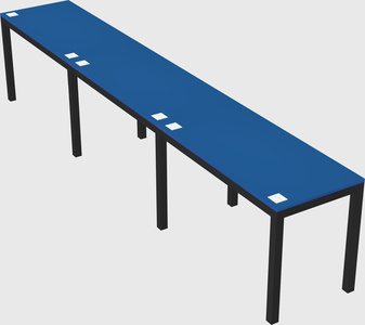 Rectangular desk