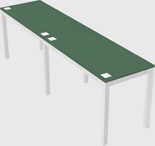 Rectangular desk