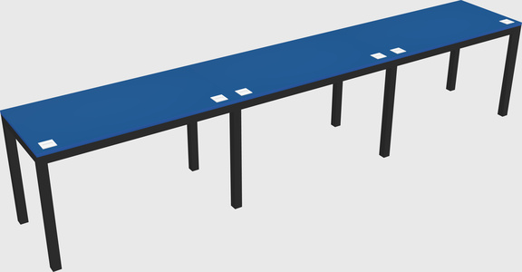 Rectangular desk