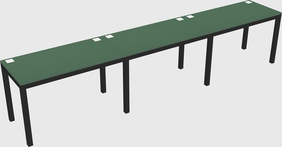 Rectangular desk