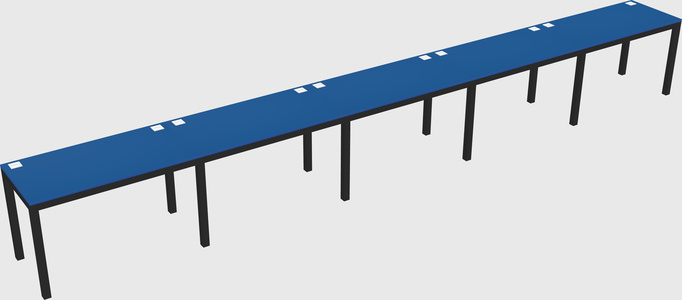 Rectangular desk