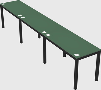 Rectangular desk
