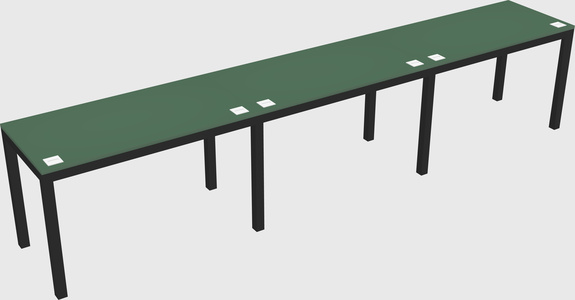 Rectangular desk