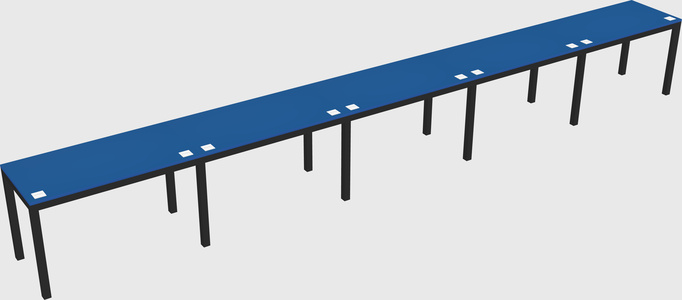 Rectangular desk