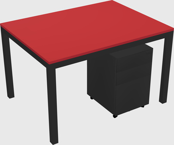 Rectangular desk