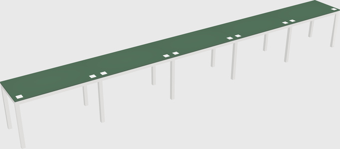 Rectangular desk