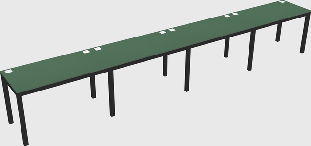 Rectangular desk