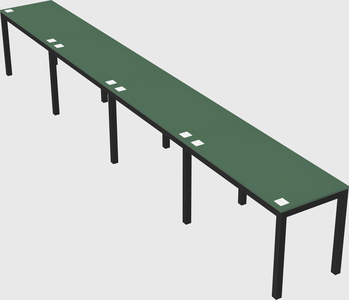 Rectangular desk