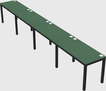 Rectangular desk