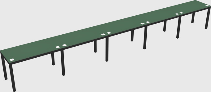 Rectangular desk
