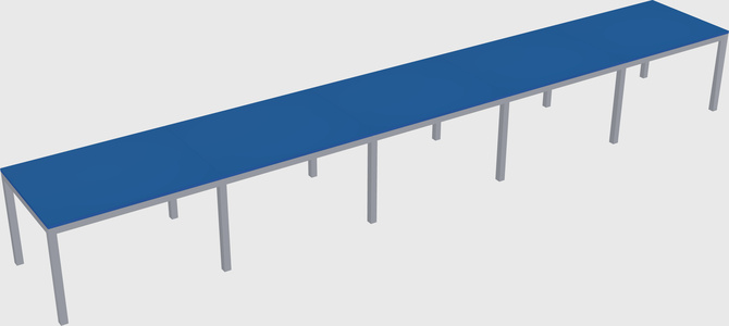 Rectangular desk