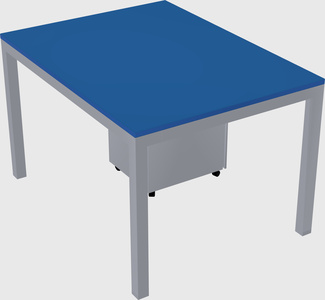 Rectangular desk
