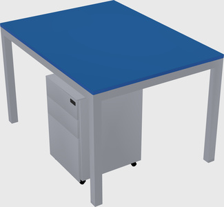 Rectangular desk