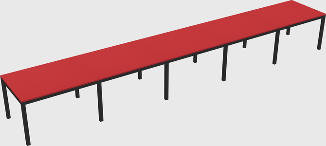 Rectangular desk