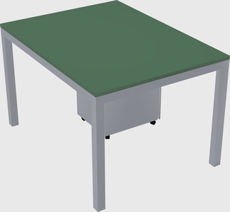 Rectangular desk