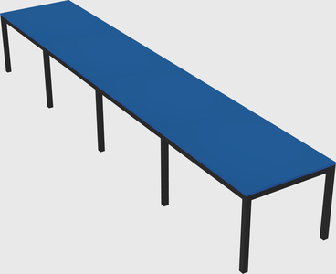 Rectangular desk
