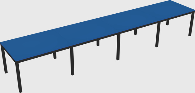 Rectangular desk