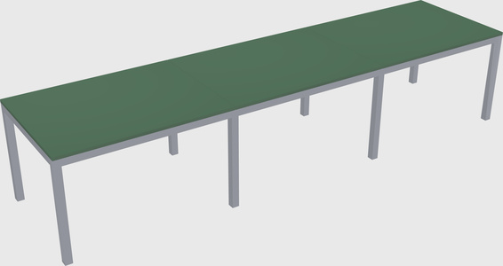Rectangular desk
