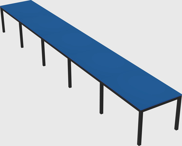Rectangular desk