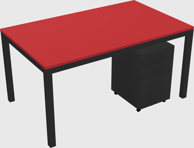 Rectangular desk