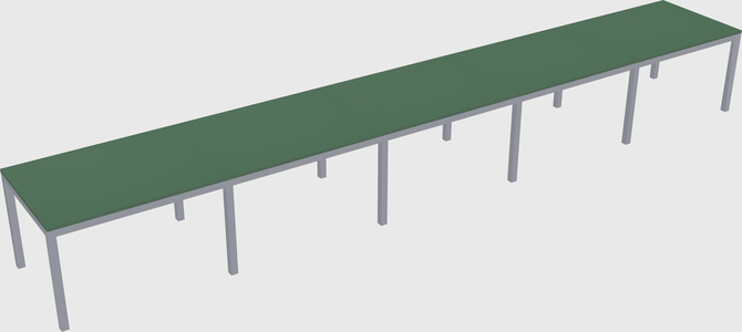 Rectangular desk