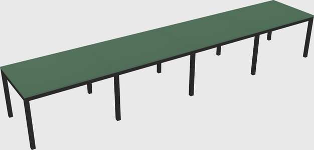 Rectangular desk