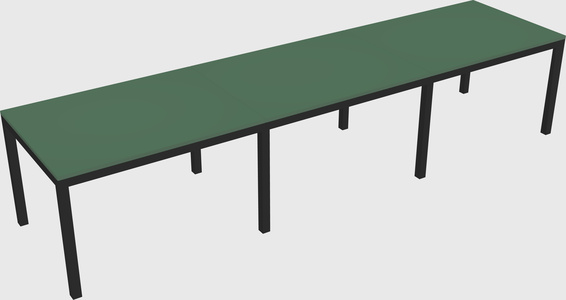 Rectangular desk