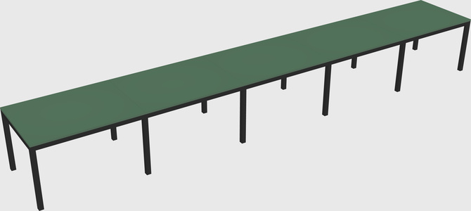 Rectangular desk