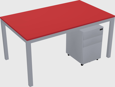 Rectangular desk