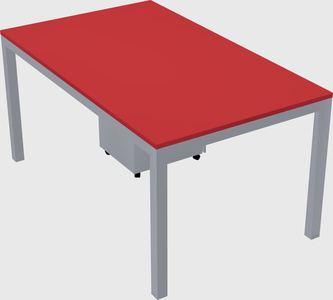 Rectangular desk