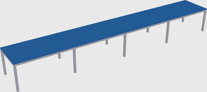 Rectangular desk