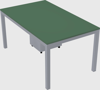 Rectangular desk
