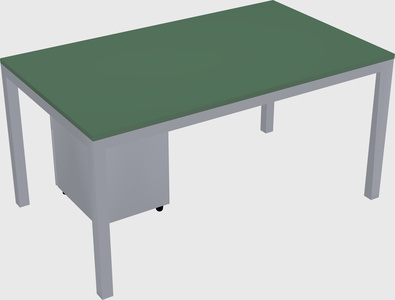Rectangular desk